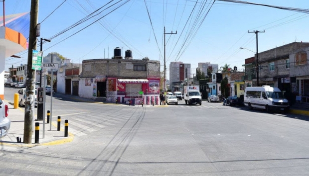 Ayuntamiento de Puebla concluye rehabilitación vial en Ignacio Romero Vargas