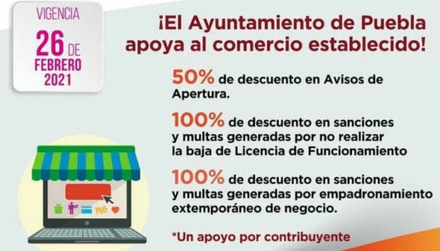Ayuntamiento de Puebla mantiene incentivos fiscales a favor de la ciudadanía