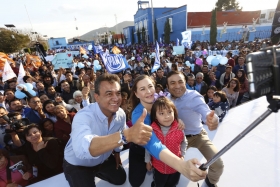 Panistas brindaron su apoyo a la próxima gobernadora de Puebla