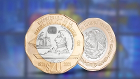 Banxico anuncia nueva moneda de 20 pesos conmemorativa de la Marina