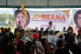 En mi gobierno se protegerá el valor del campo y las tierras de los campesinos: Roxana Luna 