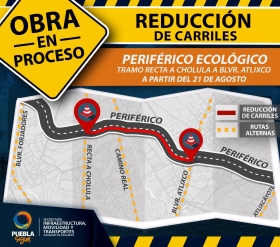 El sentido a la autopista México-Puebla mantendrá la circulación normal