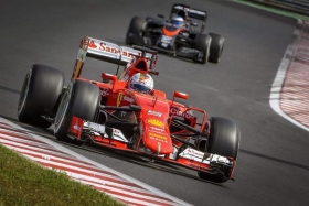 Sebastian Vettel, de la escudería Ferrari.