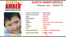 Cualquier información del paradero dar parte a los teléfonos de Alerta Amber México y Alerta Amber Puebla 