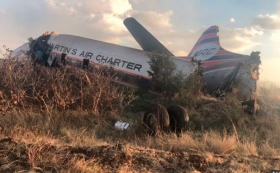 Accidente de avión en Sudáfrica deja al menos 20 heridos