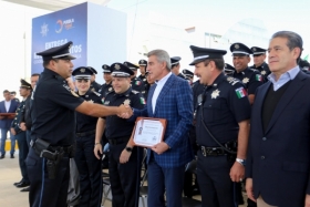 Manecilla Castilla y Tony Gali enfatizaron que Puebla es prioridad para el Cuerpo Policial de la Federación Mexicana