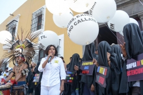 Roxana Luna llama a los poblanos a que salgan a votar libremente  