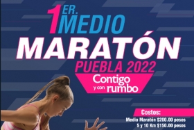 Primer medio maratón de Puebla cambia de fecha