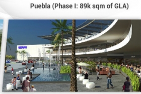 El centro comercial se ubicará al norte de la ciudad de Puebla