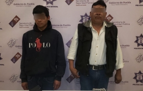 Detenidos en Tehuacán por presunto robo de vehículos