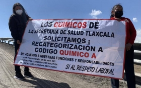 Amagan químicos de #Tlaxcala con paralizar labores del laboratorio estatal