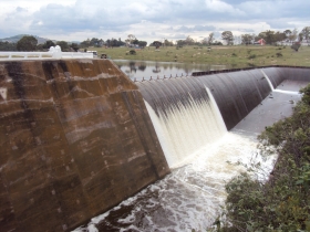La presa Manuel Ávila Camacho, conocida como Valsequillo, está a un 104 por ciento de su capacidad de almacenamiento