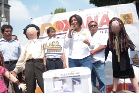 Roxana Luna cierra campaña electoral con la inauguración de la estatua del “Buen Ciudadano”